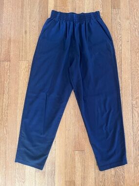 Vintage tapered pants in navy blue